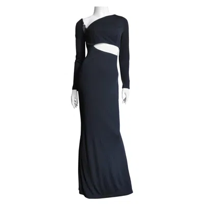 Pre-owned Versace Gianni  Cut Out Gown 1990s In Black