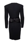 Versace Gianni  Dress With Giant Bow In Black