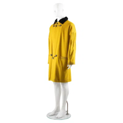 Pre-owned Versace Gianni  Fall Winter 1992 Bondage Collection Duffle Coat In Orange