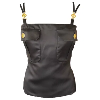 Pre-owned Versace Gianni  F/w 1996 Runway Vintage Silk Brown Top