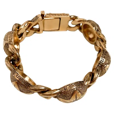 Pre-owned Versace Gianni  Gold Circle And Star Bracelet In Multi
