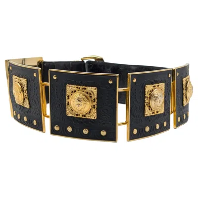Pre-owned Versace Gianni  Great Belt Bondage F/w 1992 In Black