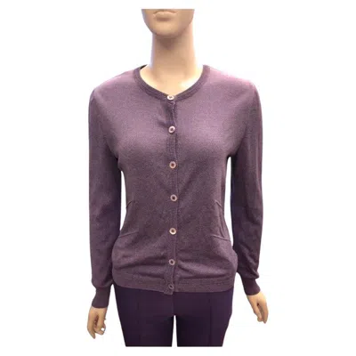 Pre-owned Versace Gianni  Light Purple Cotton Knitted Cardigan