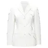 Versace Gianni  Medusa Slash Sequins Blazer In White
