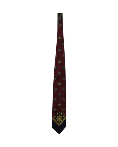 Versace Gianni  Printed Tie In Multicolor Silk