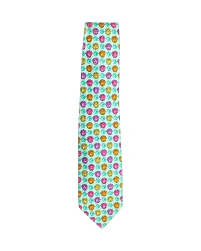 Versace Gianni  Printed Tie In Multicolor Silk
