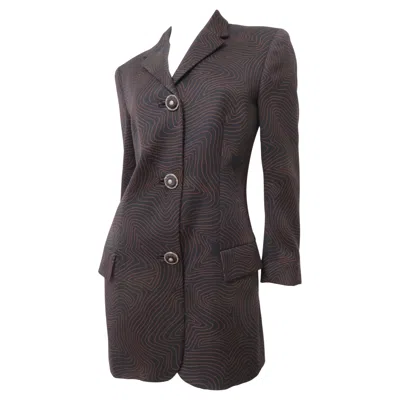 Pre-owned Versace Gianni  Silk Jacket 1990s In Black