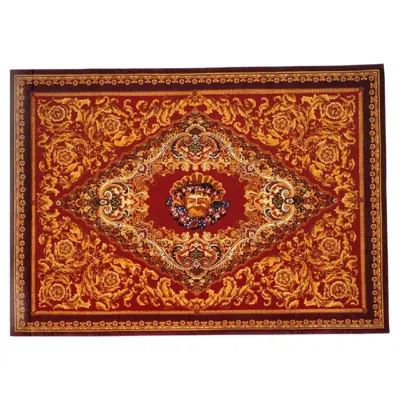 Pre-owned Versace Gianni  - Souvenir Barocco Red Rug