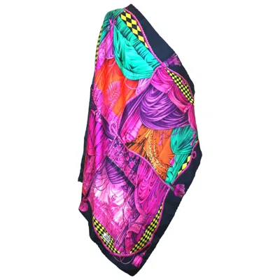 Pre-owned Versace Gianni  "teatro" Scarf In Purple