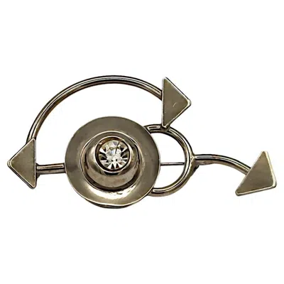 Pre-owned Versace Gianni  Vintage Modernist Brooch In Multi