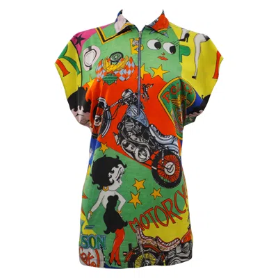 Pre-owned Versace Gianni  Vintage Pop Art Betty Boop Shirt Unisex Size L 1990s In Brown