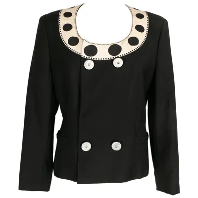 Pre-owned Versace Gianni  Wool And Silk Jacket In Black