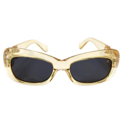 Pre-owned Versace Gianni  Yellow Transparent Medusa Medallion Sunglasses Circa 1990s