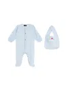 Versace Gift Set 2 Pieces  Morning All Hearts Jersey + Jersey +  Morning Print In Azure