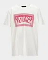 Versace Kids' Girl's '90s Vintage Logo Short-sleeved T-shirt In Neutral