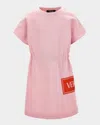Versace Girl's Fleece Dress W/ Vintage Logo-print