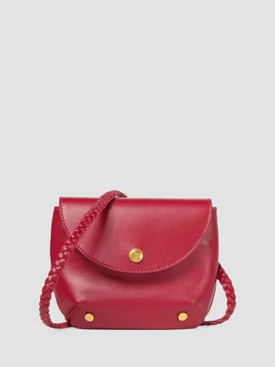 Versace Girl's Leather Crossbody Bag In Red