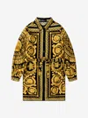 Versace Girls Baroque Print Shirt Dress 8 Yrs Multicoloured In Multicoloured