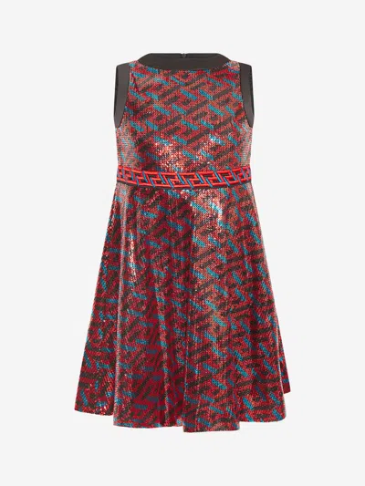 Versace Babies' Girls Dress 8 Yrs Multicoloured