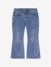 VERSACE GIRLS FLARED GLITTER JEANS