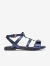 Versace Girls Medusa Heart Sandals In Blue