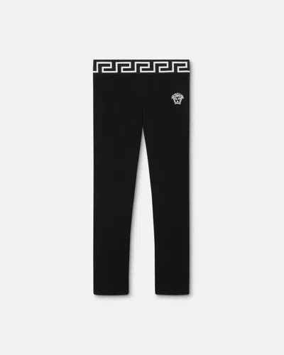 Versace Babies'  Girls Medusa Logo Leggings In Black
