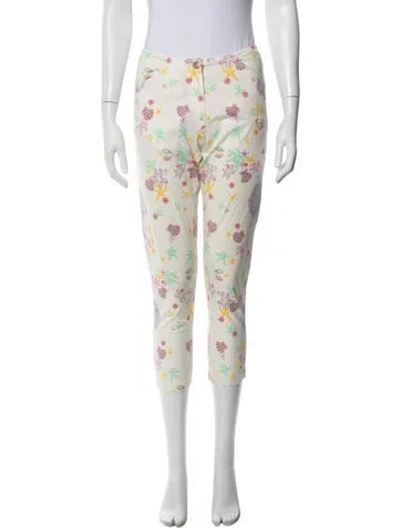 Pre-owned Versace Kids' Girls' Patterned Pants In Neutrals