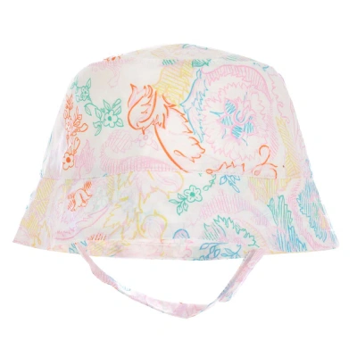 Versace Babies' Girls Pink Cotton Sun Hat