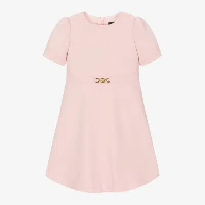 Versace Kids' Girls Pink Milano Jersey Dress