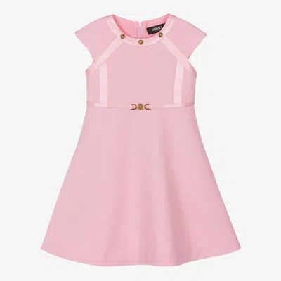 Versace Kids' Girls Pink Wool Dress