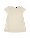 Versace Girls' Punto Milano Jersey & Twill Baroque Dress - Baby, Little Kid In Neutral