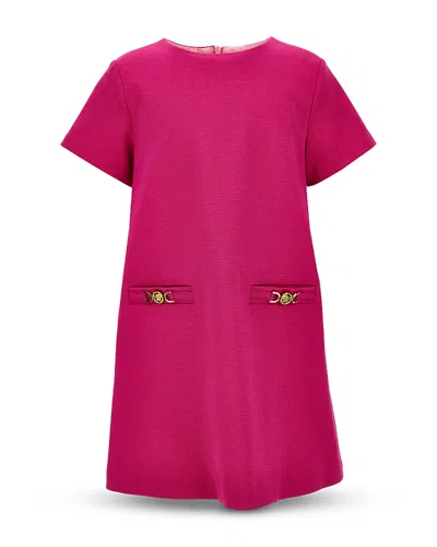 Versace Girls' Punto Milano Jersey Dress - Little Kid, Big Kid In Pink