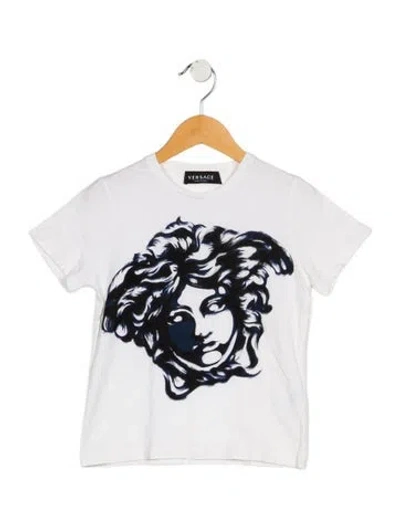 Pre-owned Versace Babies' Girls' Short Sleeve Top In Neutral