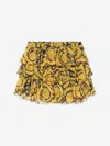 Versace Barocco Print Skirt In Gold