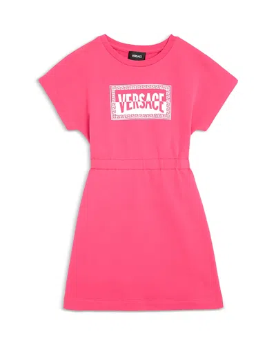 Versace Girls' Sweatshirt Dress - Little Kid, Big Kid In Pink