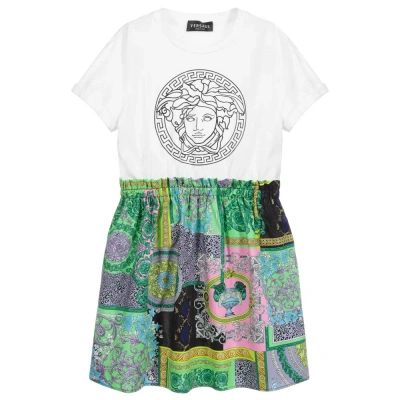 Versace Girls Teen Green Medusa Dress