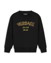 VERSACE GIRLS' WILD BAROQUE FOULARD EMBROIDERED FLEECE SWEATSHIRT - BIG KID