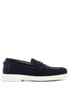 Versace Giuliano Suede Moccasins In Black