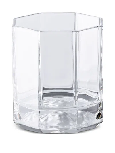 Versace Glass Medusa Lumière Whiskey Glass Set In White