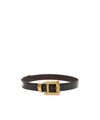 Versace Greca Printed Leather Belt 3 Cm In Black