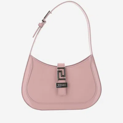 Versace Goddess Greca Shoulder Bag Small In Pink