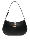 Versace Greek Hobo Bag In Black