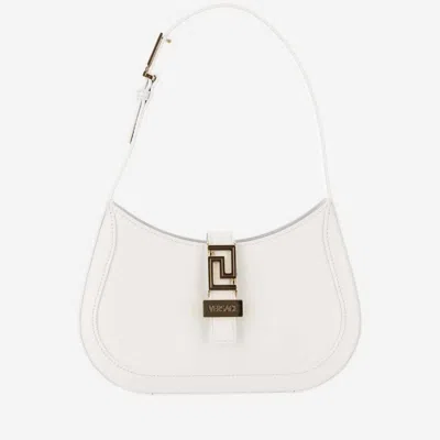 Versace Goddess Greek Shoulder Bag Small White