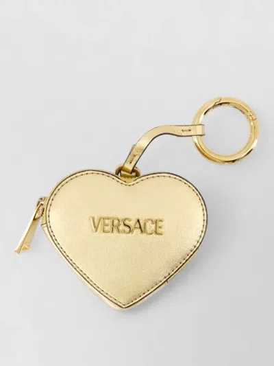 Versace Coin Keychain In Gold