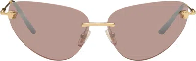 Versace Medusa Cat-eye Sunglasses In Gold