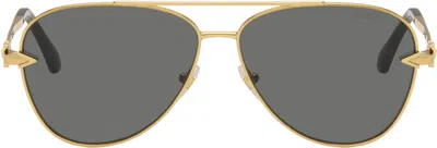 Versace Gold Avanti Pilot Sunglasses