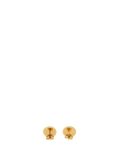 Versace Gold Earrings With Medusa Logo