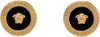 Versace Black And Gold Earrings With Medusa Detail In Metal Woman In K41t-black-tribute G