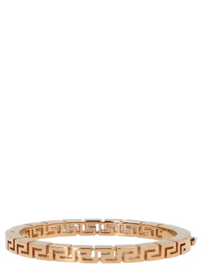 Versace Gold Greca Bangle In Golden