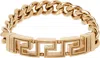 Versace Gold Greca Chain Bracelet In 3j000- Gold